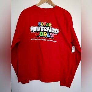 Universal Studios Super Nintendo World Red Crewneck Sweater In 3XL NWT